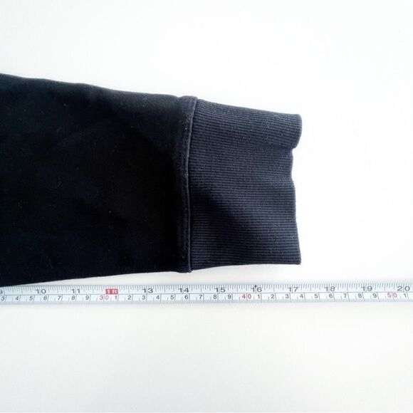 DKNY Sport Reversible Sequined Logo Long-Line Sweatshirt Black Women's M - Picture 7 of 8